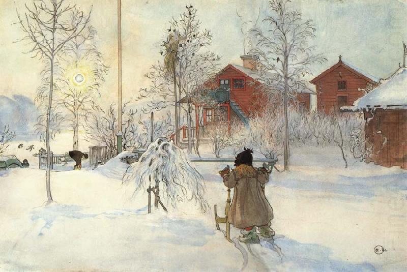 The Front Yard and the Wash House, Carl Larsson